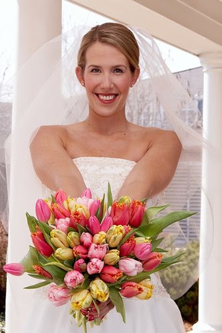 Tulip wedding bouquet
