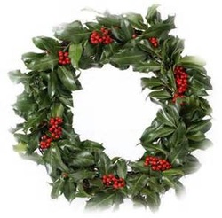 Holly Christmas Wreath